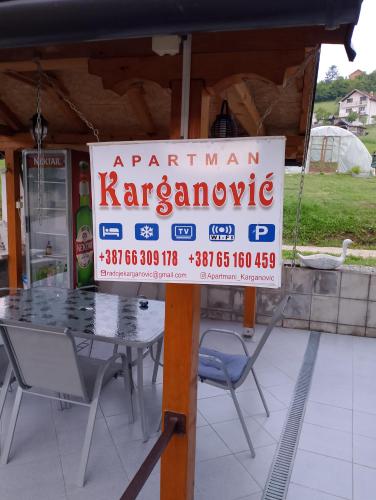 Certifikát, hodnocení, plakát nebo jiný dokument vystavený v ubytování Apartman Karganovic