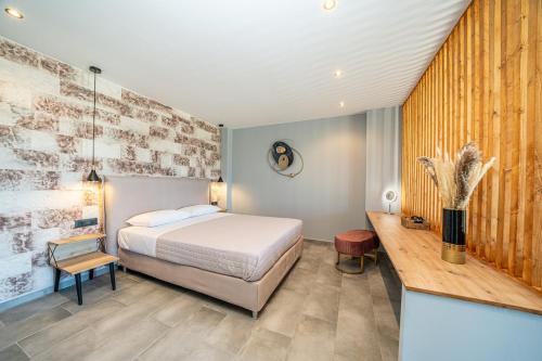 Ένα ή περισσότερα κρεβάτια σε δωμάτιο στο SeaZen Private House