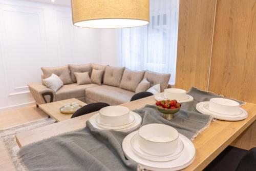 Χώρος καθιστικού στο HI Fashion Apartmani