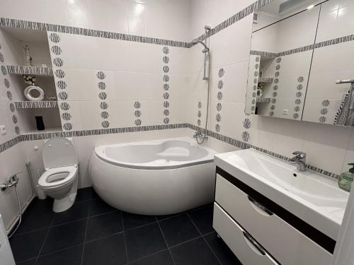 Ένα μπάνιο στο Hermes Apartment Center