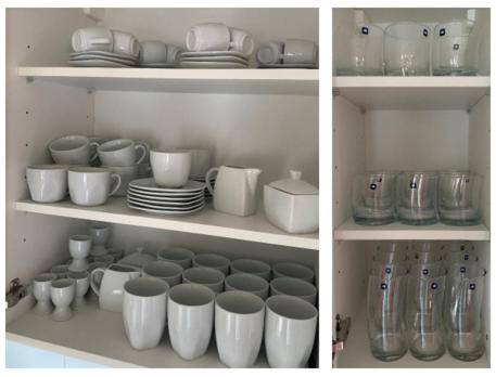 Kuchyň nebo kuchyňský kout v ubytování FeWo MaKi Schwarzwald Europa Park Rulantica Straßburg