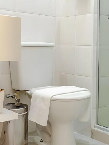 Bilik mandi di Flat em Moema - Limpeza Diária & Estacionamento
