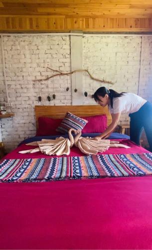 Επισκέπτες που μένουν στο The Link farmstay