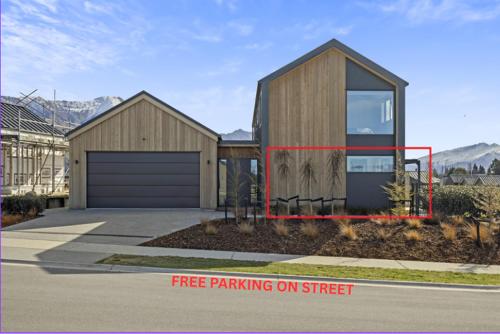 a rendering of a house with a free parking on street at Private guest suite in Central Wanaka in Wanaka