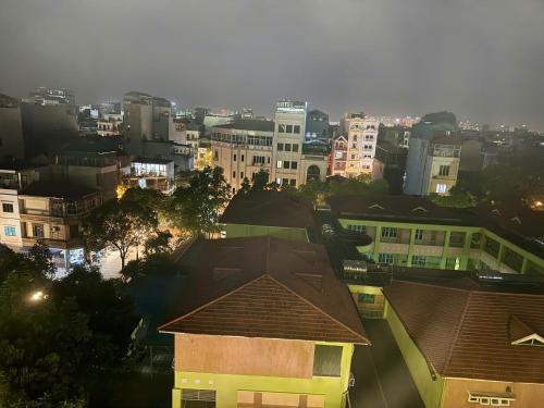 a view of a city with buildings and houses at Bảo Anh Hotel in Hanoi