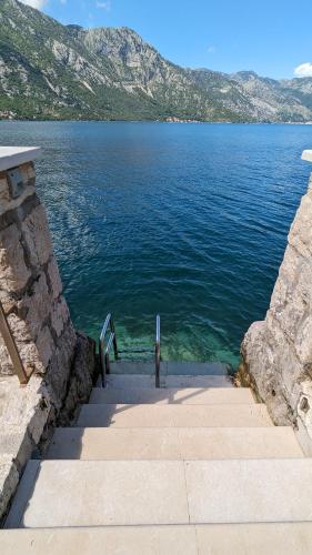 a view of a large body of water at Villa Toma in Donji Morinj
