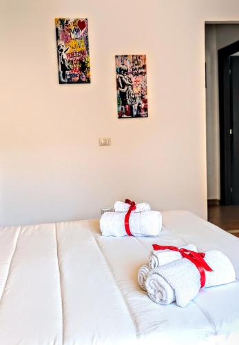 Ένα ή περισσότερα κρεβάτια σε δωμάτιο στο CVR casa vacanze Roma
