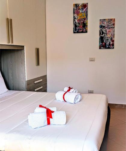 Ένα ή περισσότερα κρεβάτια σε δωμάτιο στο CVR casa vacanze Roma