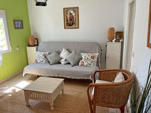 Sardinas apartment with roof terrace and sea view
