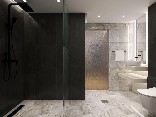 Ένα μπάνιο στο Captain Napoleon Paterakis CNP Luxurious Suites