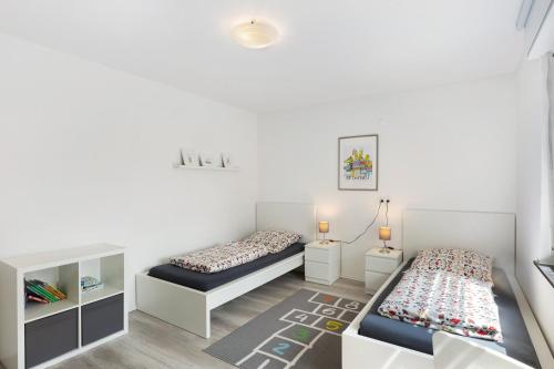 Katil atau katil-katil dalam bilik di Ferienwohnung Jule