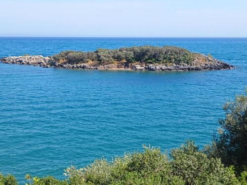 an island in the middle of a large body of water at Joanna's House in Leímonas