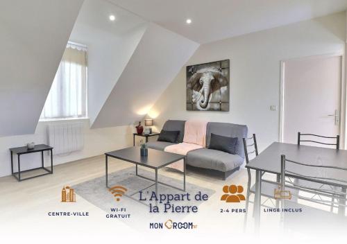 L'Appart de la Pierre - Idéla Pro - Centre Ville - Proche Gare - Mon Groom