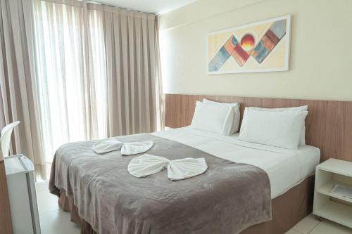 Postel nebo postele na pokoji v ubytování Conde Hotel Maceió