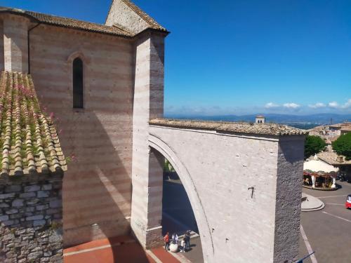 a view from the top of a building at Hotel Roma Assisi in Assisi