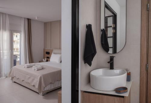 Ένα ή περισσότερα κρεβάτια σε δωμάτιο στο Valide Grand Suite by Estia