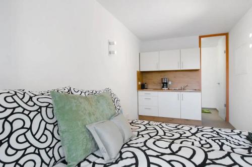 Kuchyň nebo kuchyňský kout v ubytování seenahes chices Apartment in Öhningen