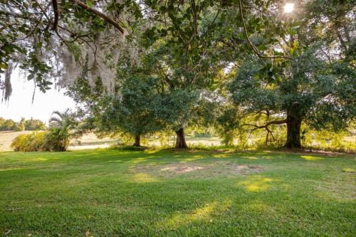 two trees in a field with green grass at Canterbury Oasis in Haines City