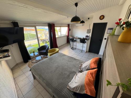 Posezení v ubytování Studio en Toit terrasse - Vue Mer - Grande Terrasse