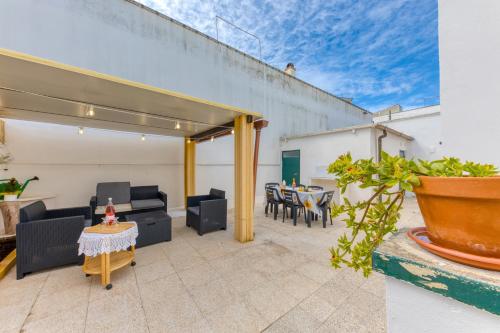 Χώρος καθιστικού στο Casa Fefè