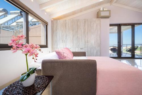 Χώρος καθιστικού στο Slavena Suite