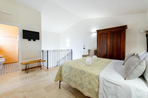 Postel nebo postele na pokoji v ubytování Casale Maria