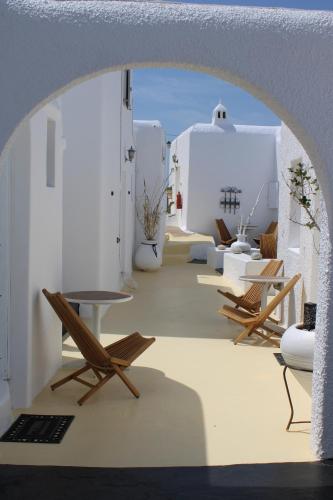 Un lugar para sentarse en Vougli View Mykonos