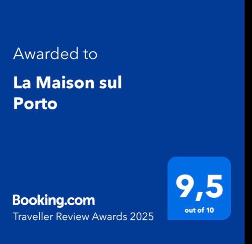 a screenshot of a cell phone with the text awarded to la mission subrio at La Maison sul Porto in Anzio
