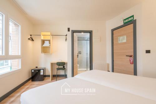 Katil atau katil-katil dalam bilik di Novarooms by MyHouseSpain