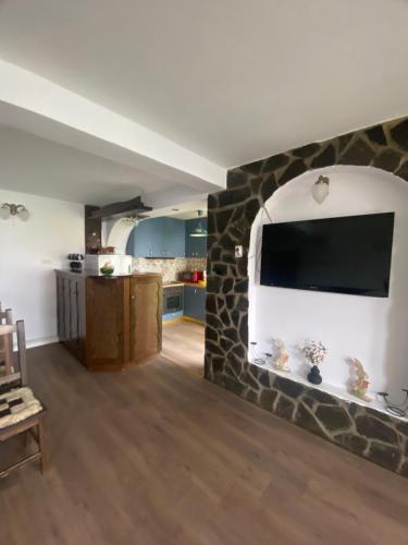 Kuchyň nebo kuchyňský kout v ubytování Pensiunea DARMA