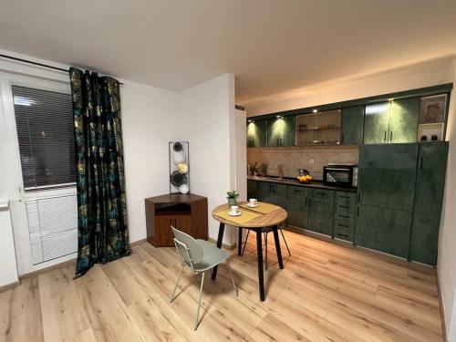 Dapur atau dapur kecil di Studio Lębork Centrum
