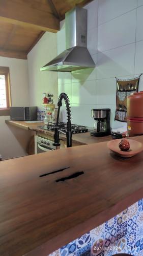 Dapur atau dapur kecil di Refúgio do Sol