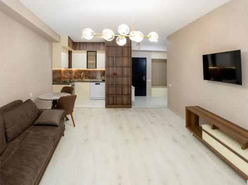 Η κουζίνα ή μικρή κουζίνα στο Modern Apartment in Tbilisi
