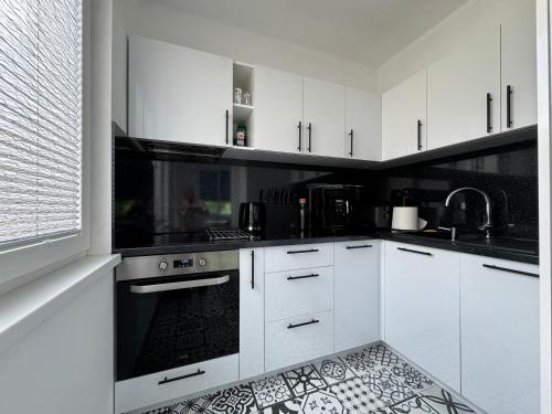 Η κουζίνα ή μικρή κουζίνα στο Apartment Berlin, with 3 bedrooms
