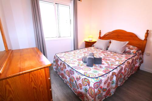 La JacaにあるLa Casita de la Jacaのベッドルーム1室(カメラ付きのベッド1台付)