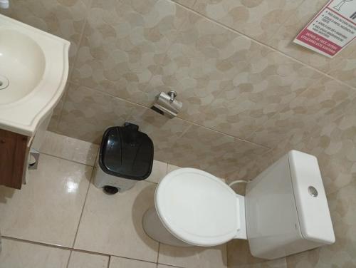 Salle de bains dans l'établissement Pousada Recanto Alto da Boa Vista