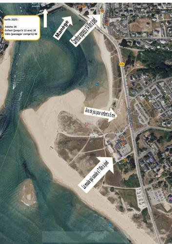 a map of the shoreline of a beach at Update Location in Lanester