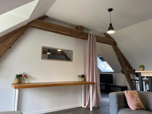 Posezení v ubytování La campagne près de la ville