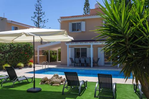 Villa Katerina - Luxury 4-BR Retreat with Private Pool & BBQ Area
