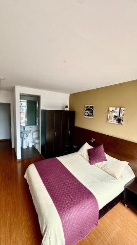 Cama o camas de una habitación en Hotel Juliette Bogota