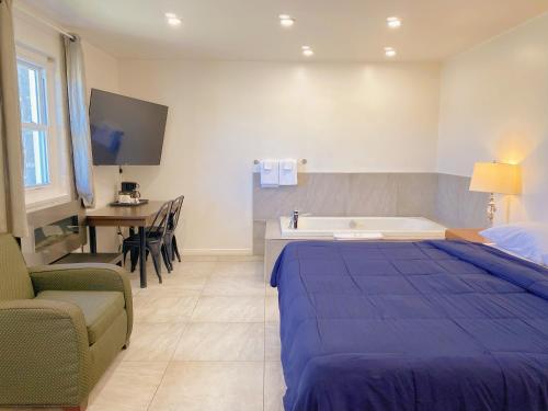 Postel nebo postele na pokoji v ubytování Motel Grande Ile