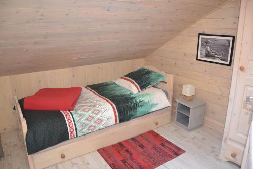 Katil atau katil-katil dalam bilik di Chalet des Aigrettes, Les 1000 Etangs