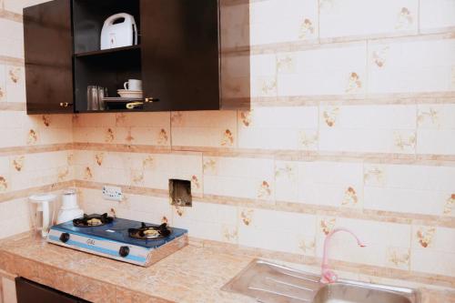 Kuchyň nebo kuchyňský kout v ubytování Cosy 1bedroom apartment