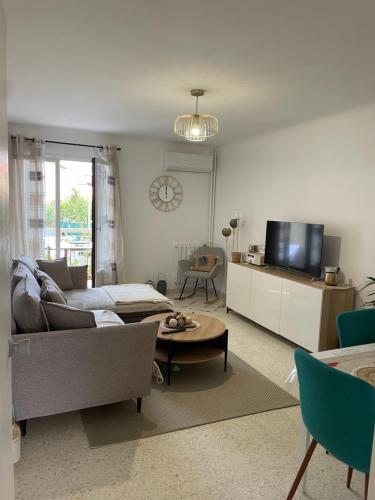 Appartement T2 le Saints Georges 48 m2 meublés équipés Clims 2 balcons ensoleillés parking gratuit et wifi