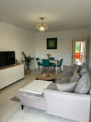Appartement T2 le Saints Georges 48 m2 meublés équipés Clims 2 balcons ensoleillés parking gratuit et wifi