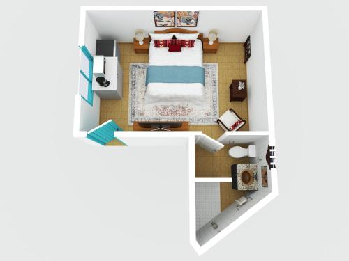 a rendering of a room with a bed at La Quinta en Alamos in Álamos