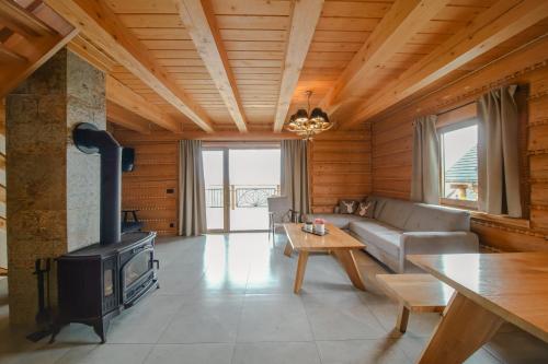 TV/Unterhaltungsangebot in der Unterkunft Złoty Groń log houses & apartments