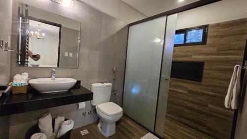 Ένα μπάνιο στο Estanzuela Eco Lodge