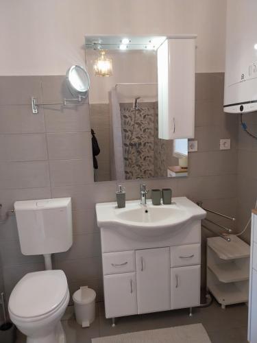 Koupelna v ubytování BONI apartman