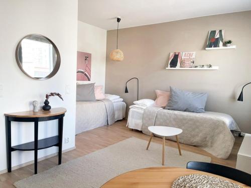 Posezení v ubytování Apartment Aallotar